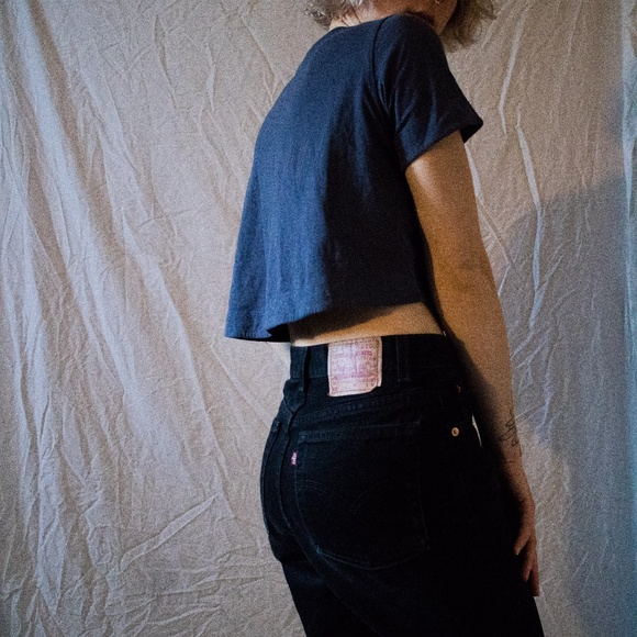 Wilfred Free Navy Crop Top - Picture 2 of 5
